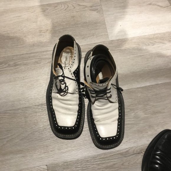 Italian men shoes with matching belt size 10.5